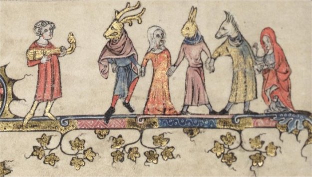 Mummers from Oxford, Bodleian Library MS Bodley 264.