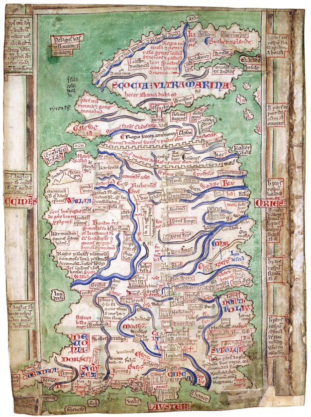 Matthew Paris's map of Britain. British Library