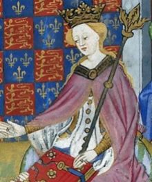Margaret of Anjou in British Library Royal 15 E VI, f. 2v